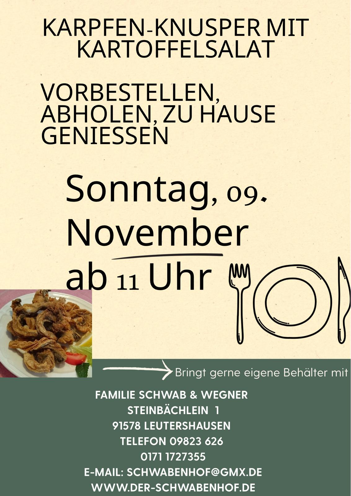 Karpfen-Knusper Vorbestellung